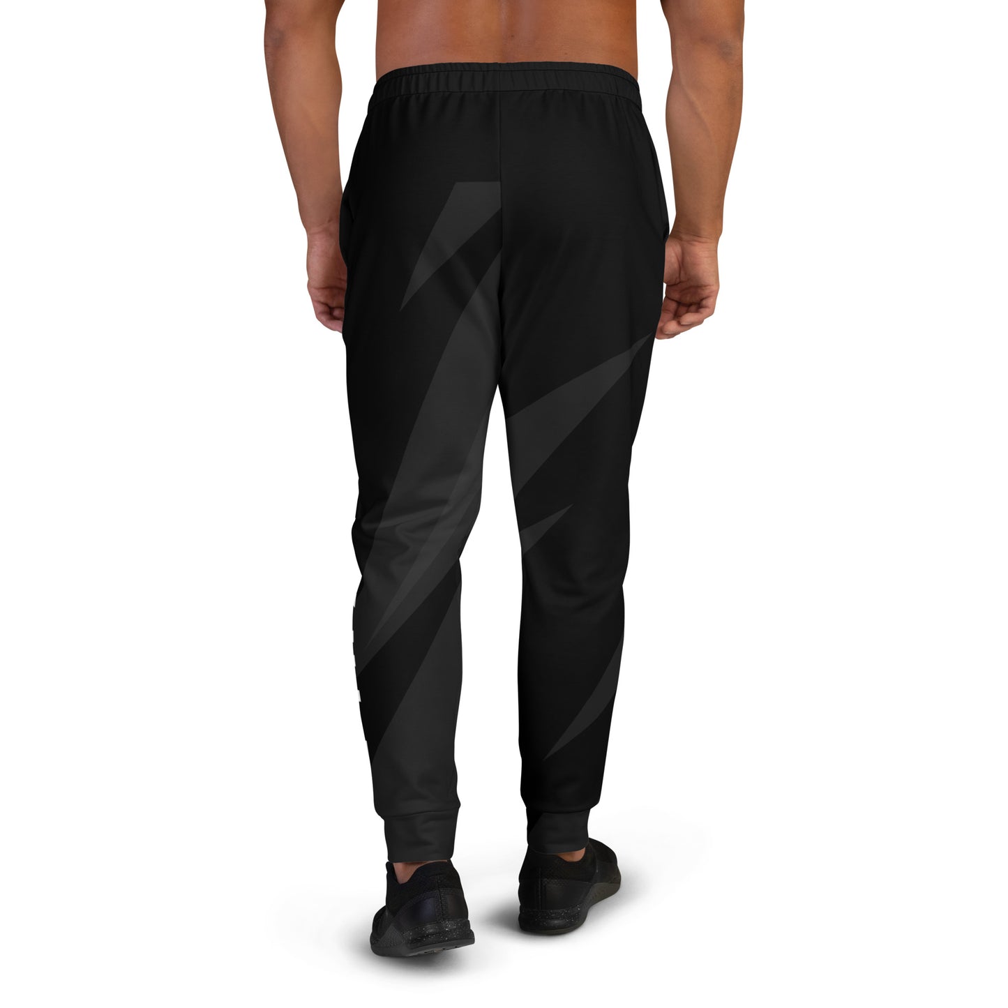 E X H L E. - Men's Black Graphic Print Joggers