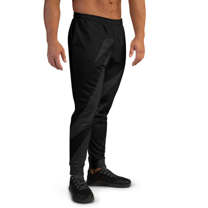 E X H L E. - Men's Black Graphic Print Joggers