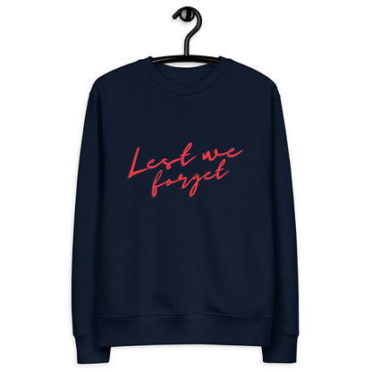 E X H L E. - Men's 'Lest we forget' Print Eco Sweatshirt