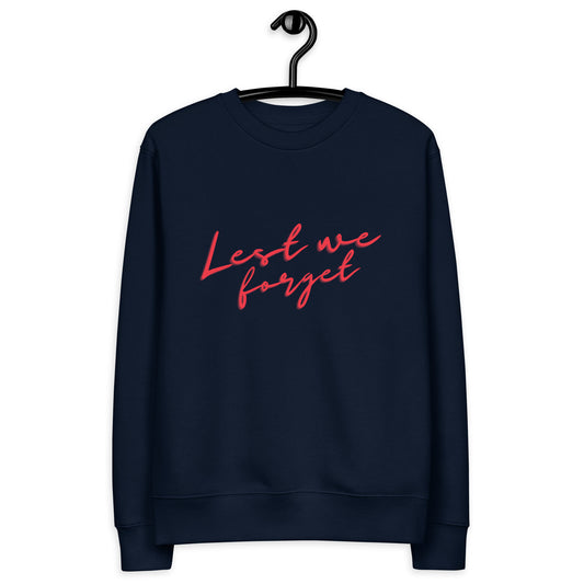 E X H L E. - Men's 'Lest we forget' Print Eco Sweatshirt