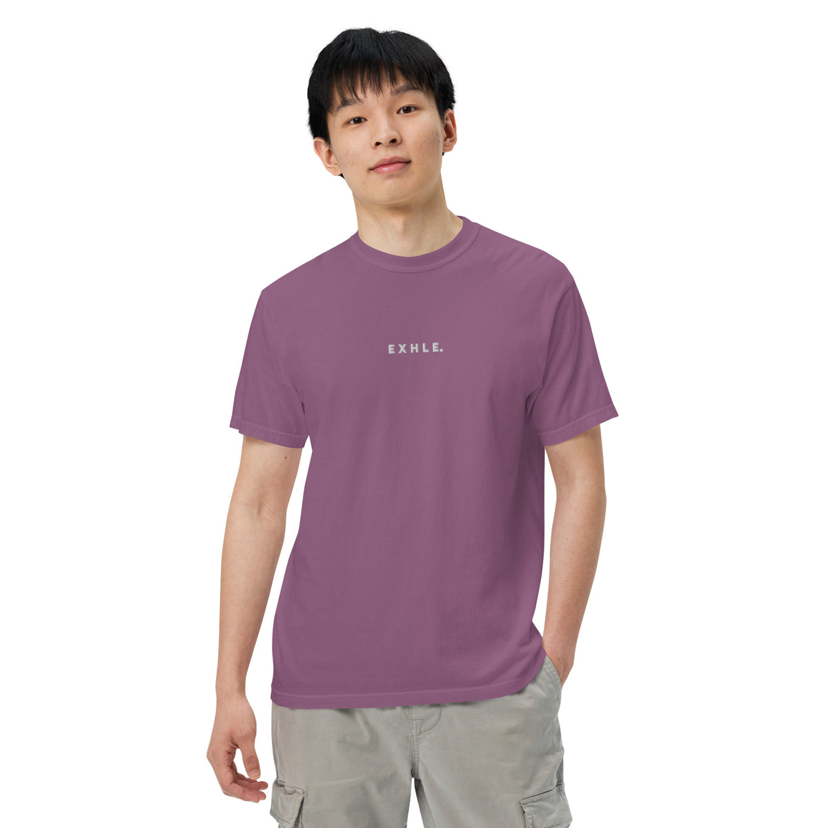 E X H L E. - Men's Garment-dyed Heavyweight T-shirt