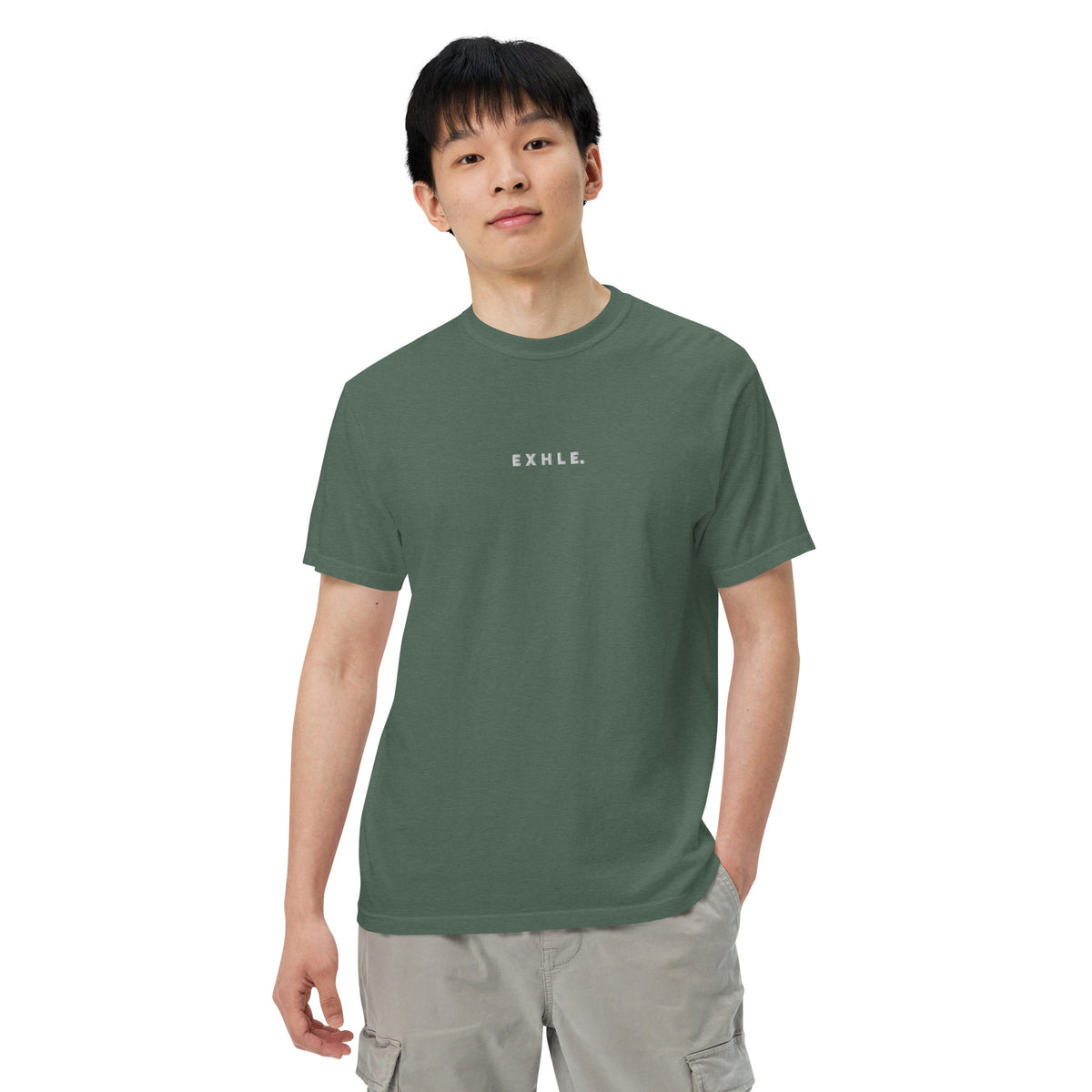 E X H L E. - Men's Garment-dyed Heavyweight T-shirt