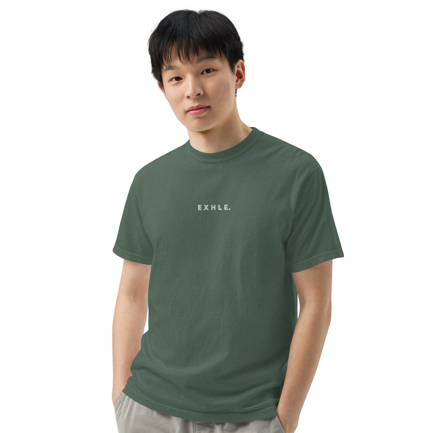 E X H L E. - Men's Garment-dyed Heavyweight T-shirt