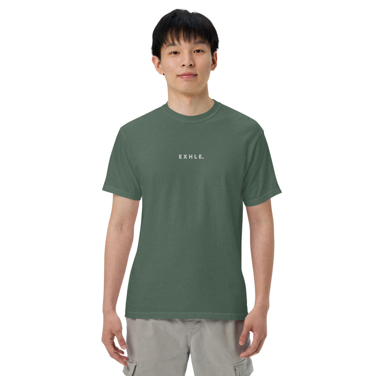 E X H L E. - Men's Garment-dyed Heavyweight T-shirt
