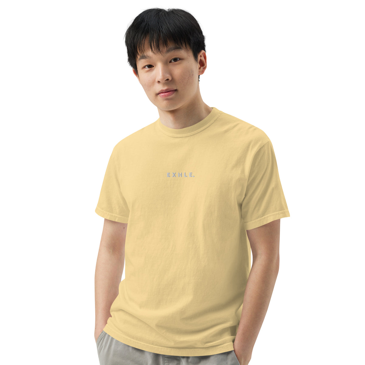 E X H L E. - Men's Garment-dyed Heavyweight T-shirt