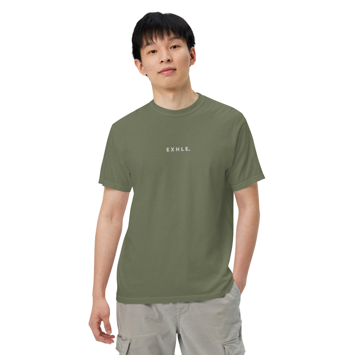 E X H L E. - Men's Garment-dyed Heavyweight T-shirt